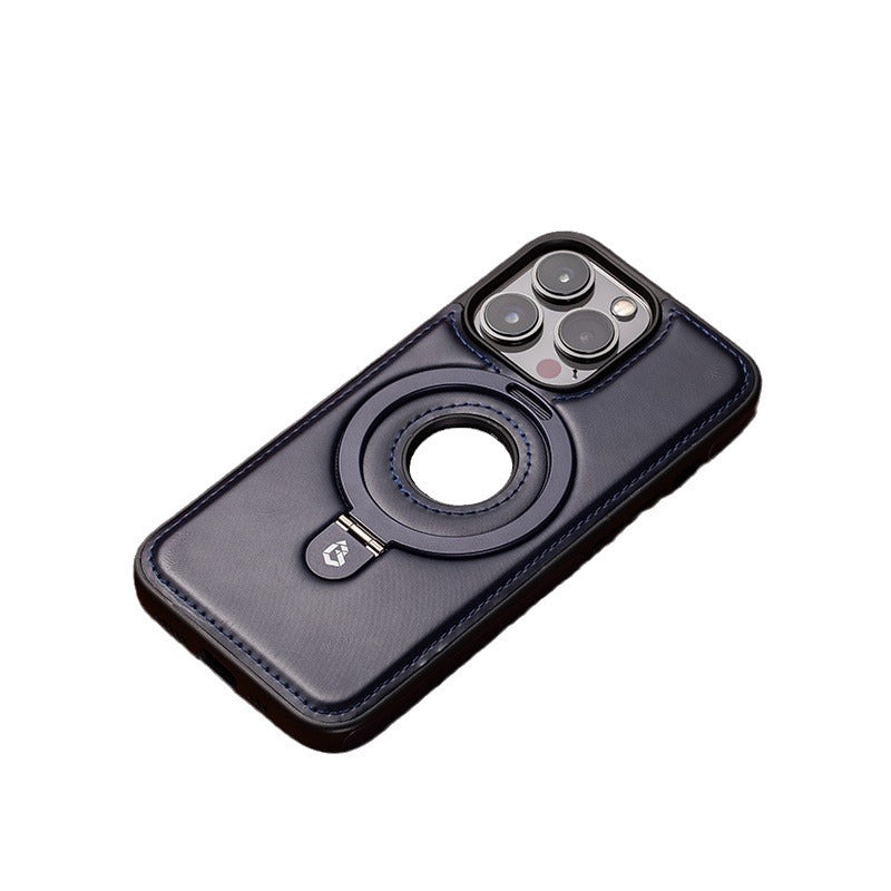 Suitable for Apple 16Promax phone case leather magnetic bracket iPhone 15 anti drop protective case - LaTezza Online Shop