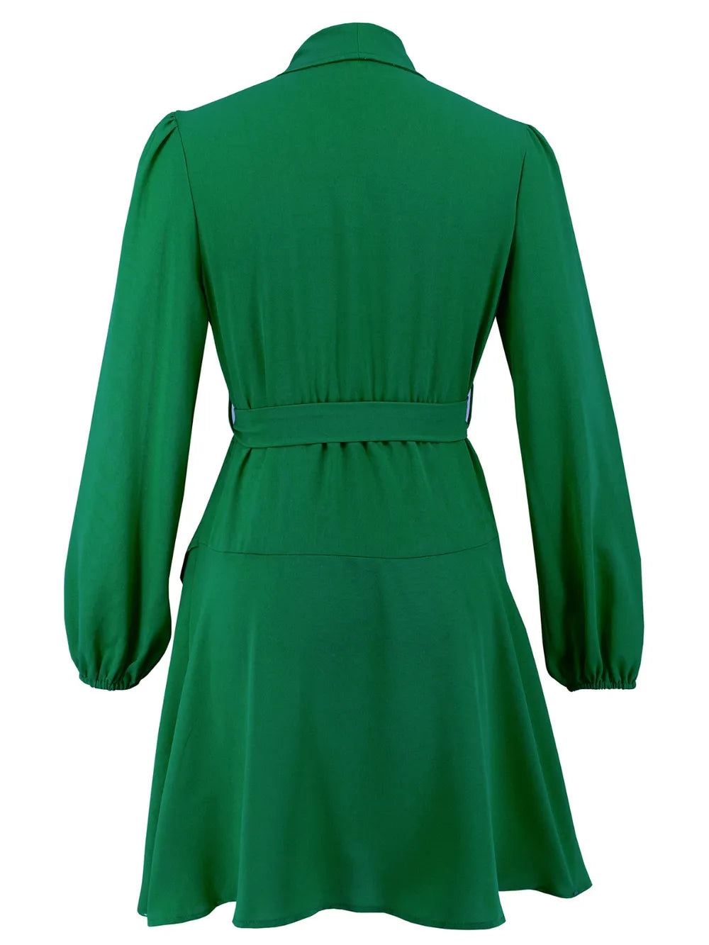 Surplice Tie Waist Long Sleeve Mini Dress - LaTezza Online Shop