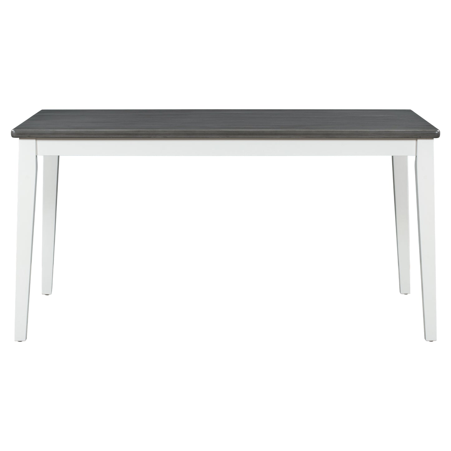 TREXM Classic and Traditional Style 6 - Piece Dining Set, Includes Dining Table 4 Upholstered Chairs & Bench (White+Gray) - LaTezza Online Shop