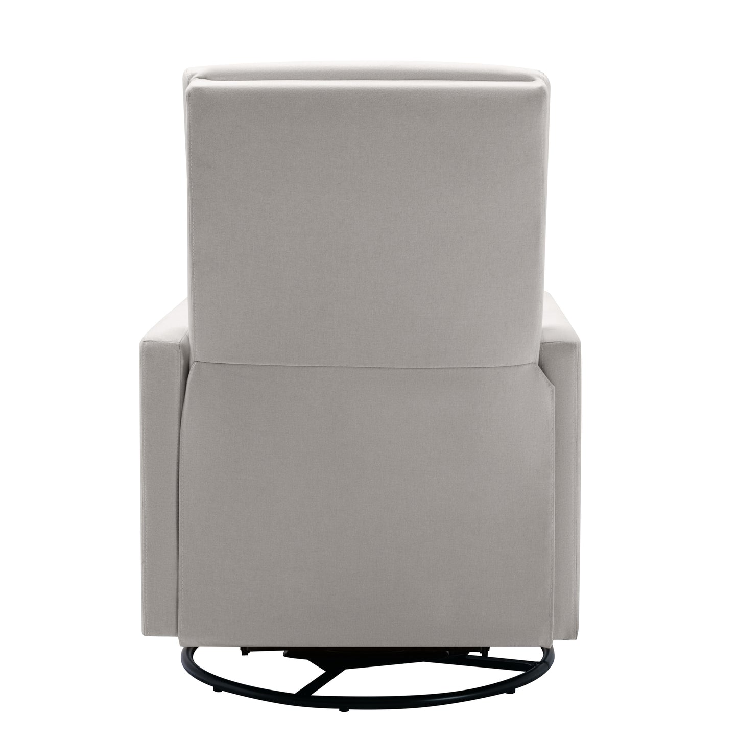 Modern Upholstered Rocker Nursery Chair Plush Seating Glider Swivel Recliner Chair Beige - LaTezza Online Shop