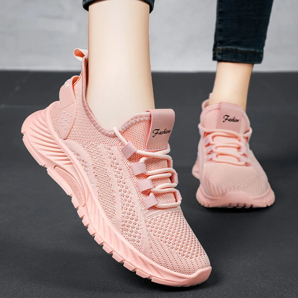 Sneakers Lace Up Mesh Breathable Athletic Shoes - LaTezza Online Shop