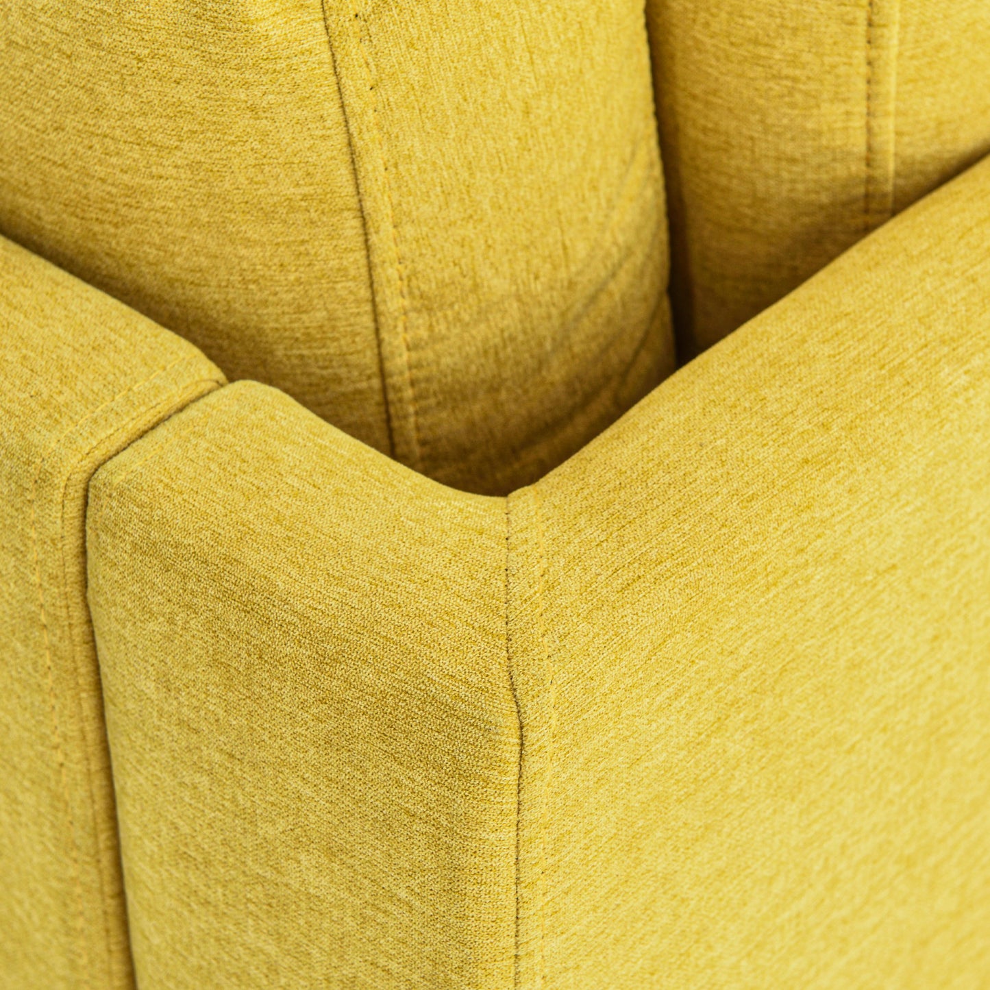 65" Mid-Century Modern Fabric Corner Lounge Chair Upholstered Indoor Chaise Lounge for Bedroom - LaTezza Online Shop