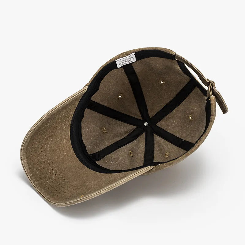 Washed Curved-Brim Baseball Cap - LaTezza Online Shop