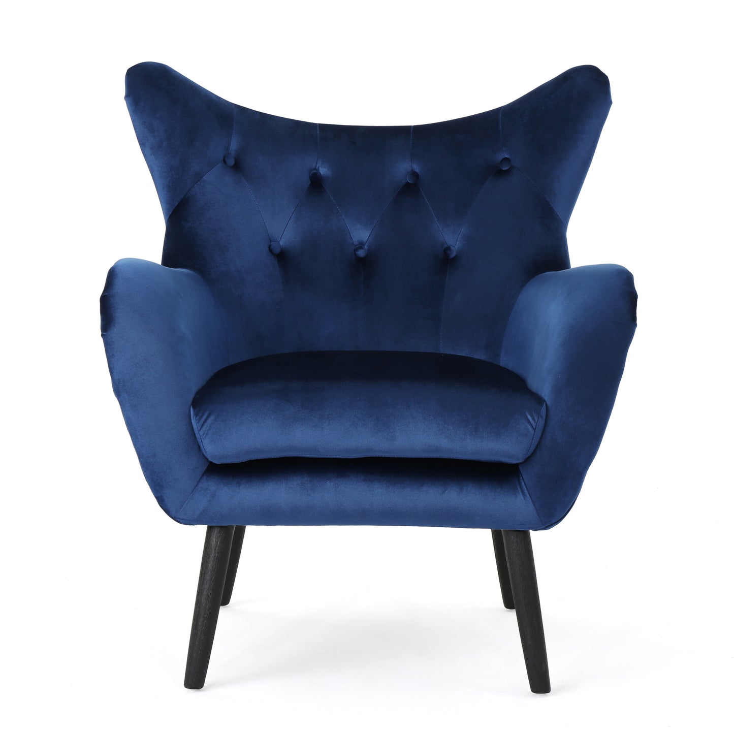 Navy Blue Armchair for Living Room, Velvet Upholstered - LaTezza Online Shop