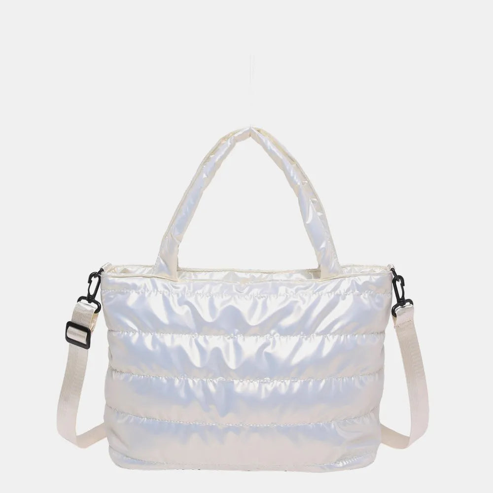 Handbag Crossbody Bag PU Leather Detachable Strap Puffy Bag - LaTezza Online Shop