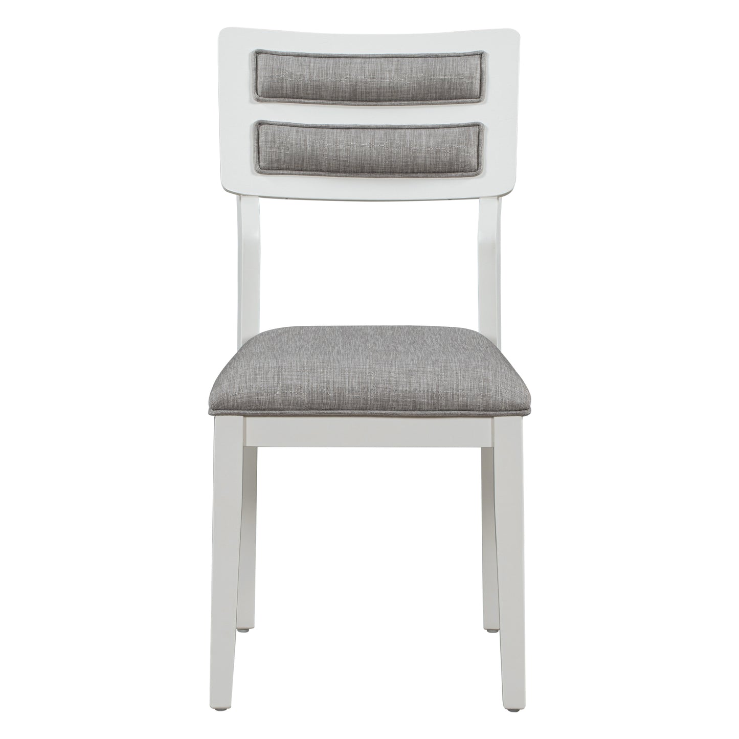 TREXM Classic and Traditional Style 6 - Piece Dining Set, Includes Dining Table 4 Upholstered Chairs & Bench (White+Gray) - LaTezza Online Shop