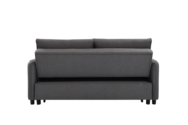 3 in 1 Convertible Sleeper Sofa Bed Modern Fabric Loveseat Futon Sofa Couch w/Pullout Bed Grey - LaTezza Online Shop