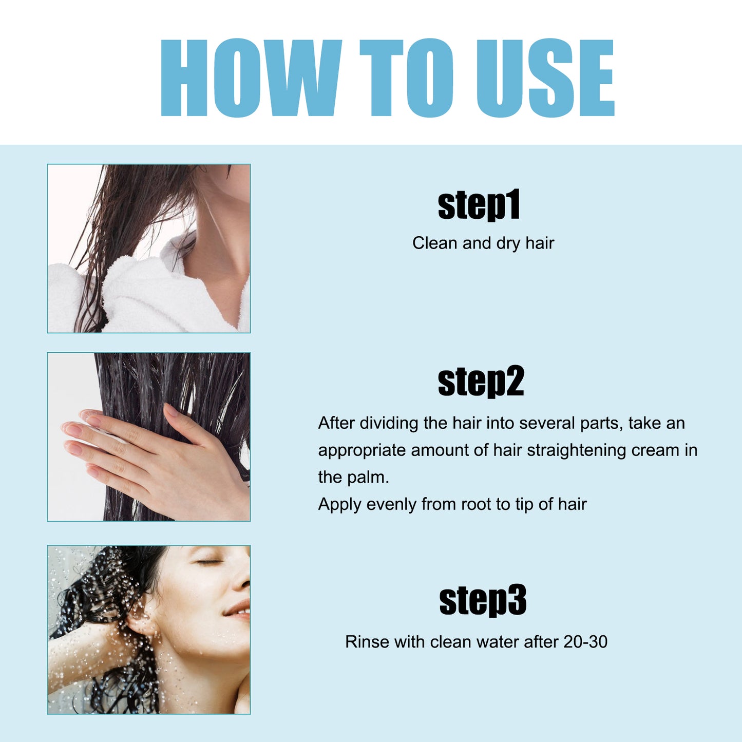 West&Month Protein Hair Straightening Cream Long-lasting Styling Repair Damage Soft Cream