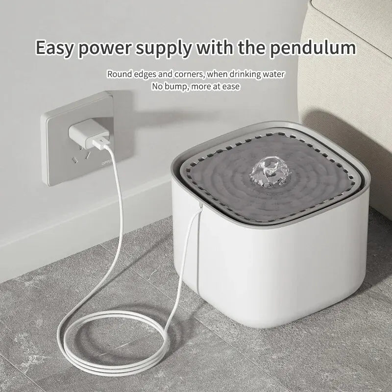 3L Large Capacity Canine Cat Dog Pet Circulating Filter Pet Fountain Feeder Automatic Water Dispenser with USB Port for Pets - LaTezza Online Shop