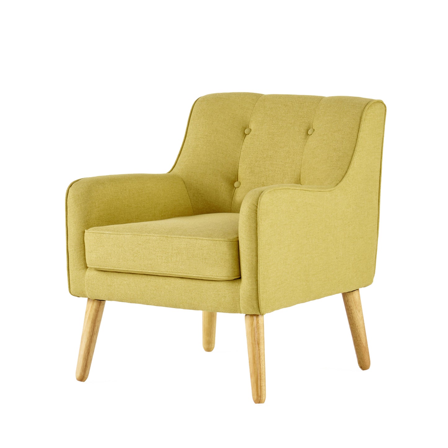 Yellow Midcentury Modern Arm Chair for Living Room - LaTezza Online Shop