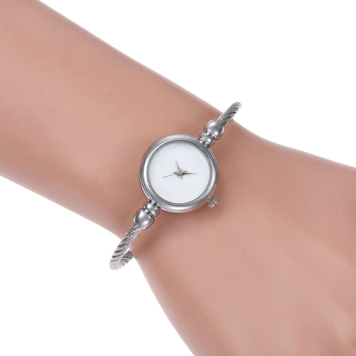 Ladies' alloy steel wire rope bracelet watch chic casual women's style - LaTezza Online Shop