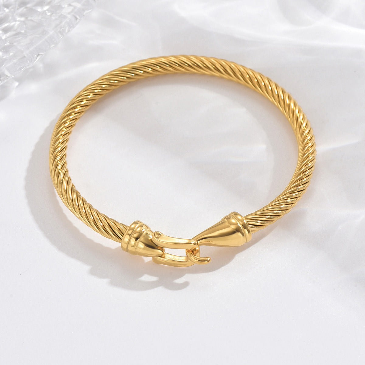 Versatile fashion Roman numeral pendant Twists bracelet stainless steel women's bracelet - LaTezza Online Shop