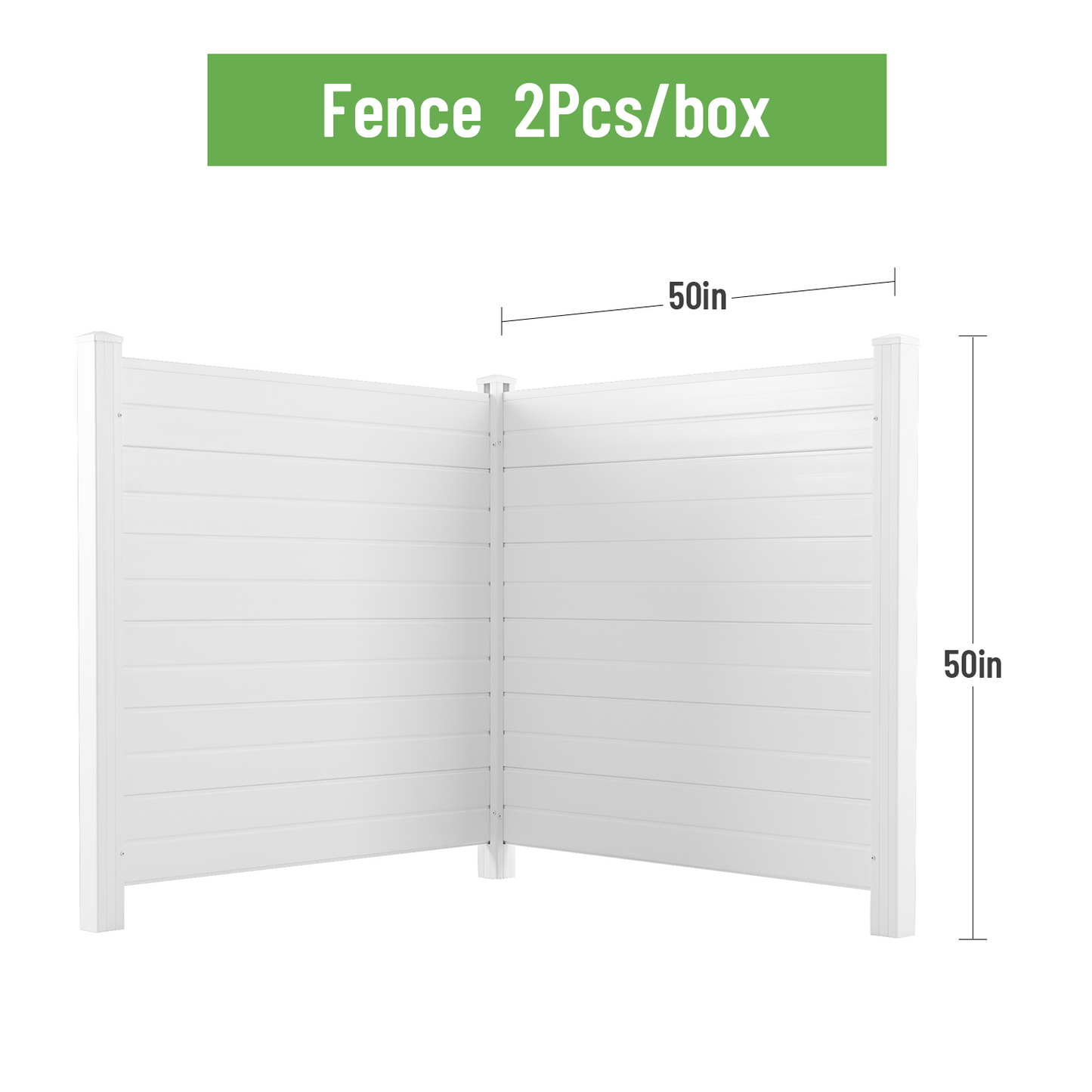 Privacy Fence Panels Kit Air Conditioner Trash Can Enclosure Vinyl white color - LaTezza Online Shop