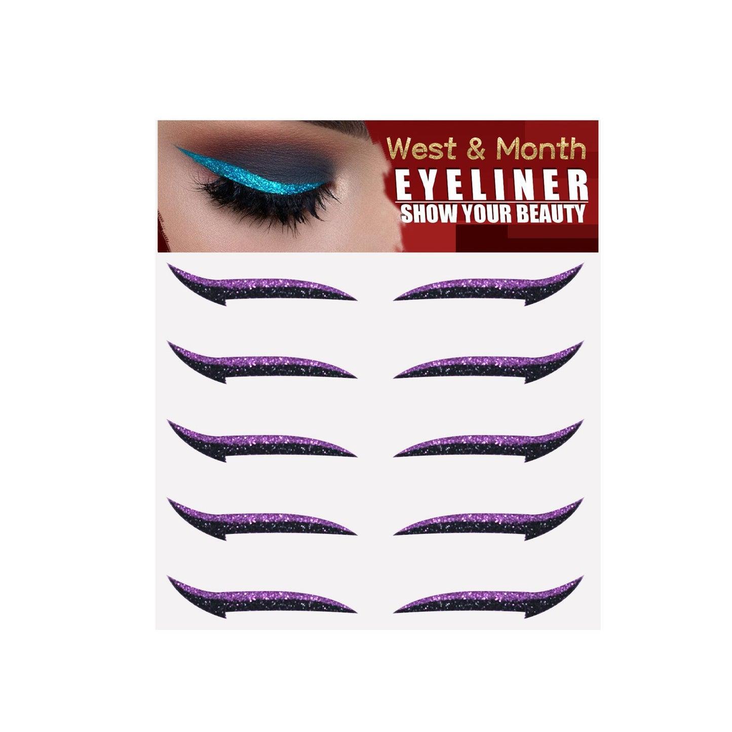 West&Month Eyeshadow Stage Makeup Eye Makeup European And American Eyeliner Self-Adhesive Double Eyelid Eye Makeup - LaTezza Online Shop