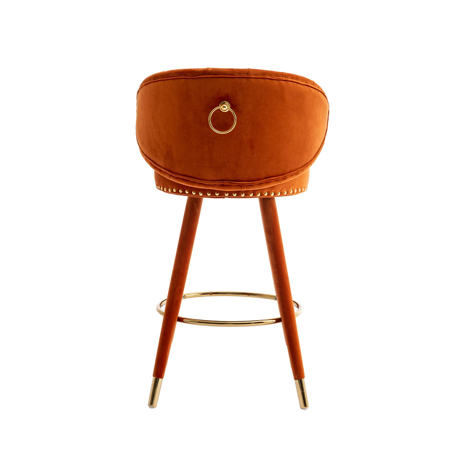 COOLMORE Counter Height Bar Stools Set of 2 for Kitchen Counter Solid Wood Legs with a fixed height of 360 degrees - LaTezza Online Shop