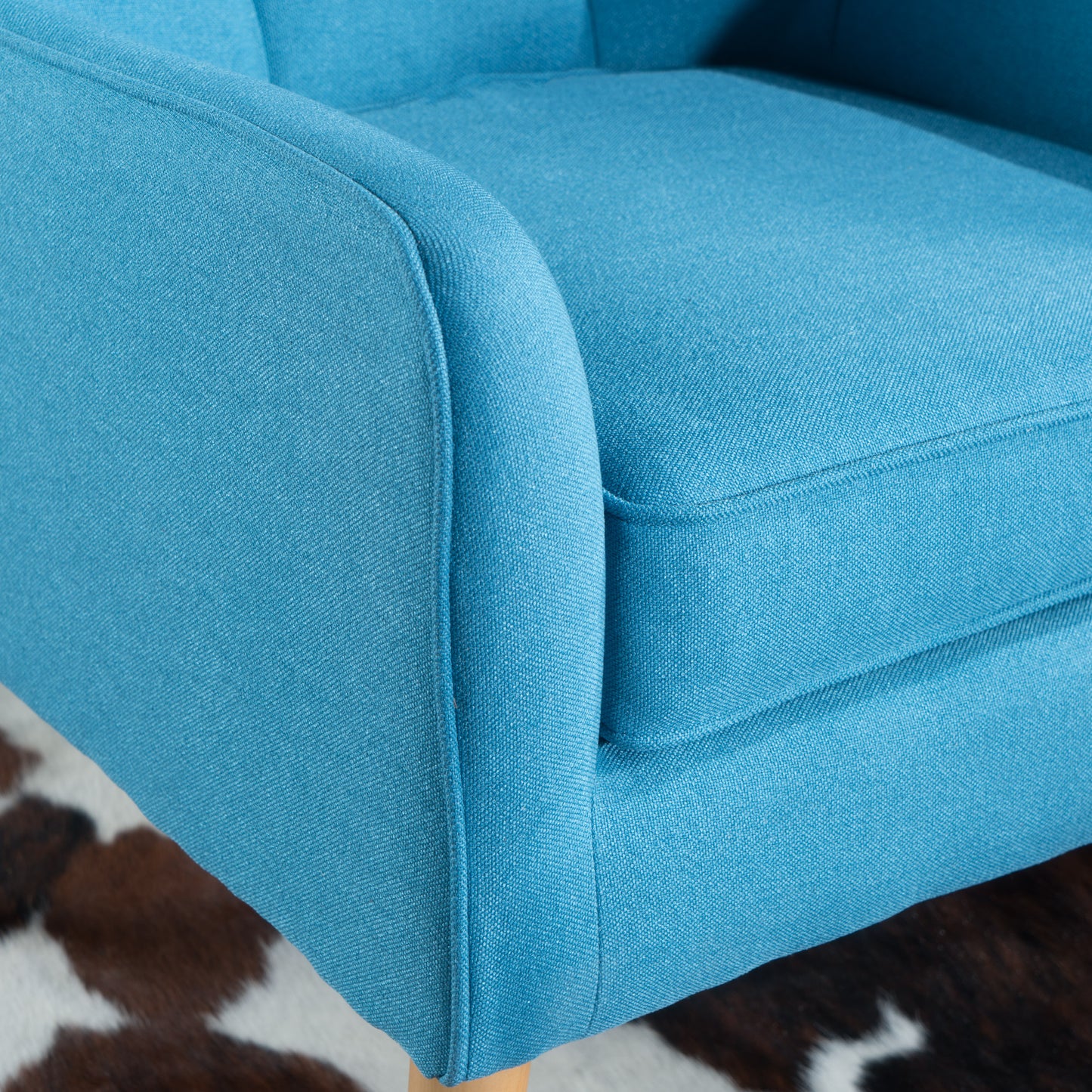 Light Blue Midcentury Modern Arm Chair for Living Room - LaTezza Online Shop