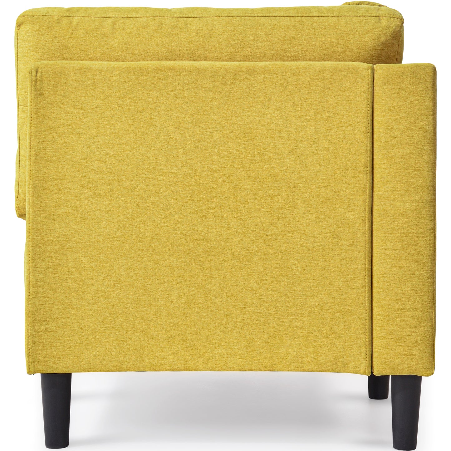 65" Mid-Century Modern Fabric Corner Lounge Chair Upholstered Indoor Chaise Lounge for Bedroom - LaTezza Online Shop