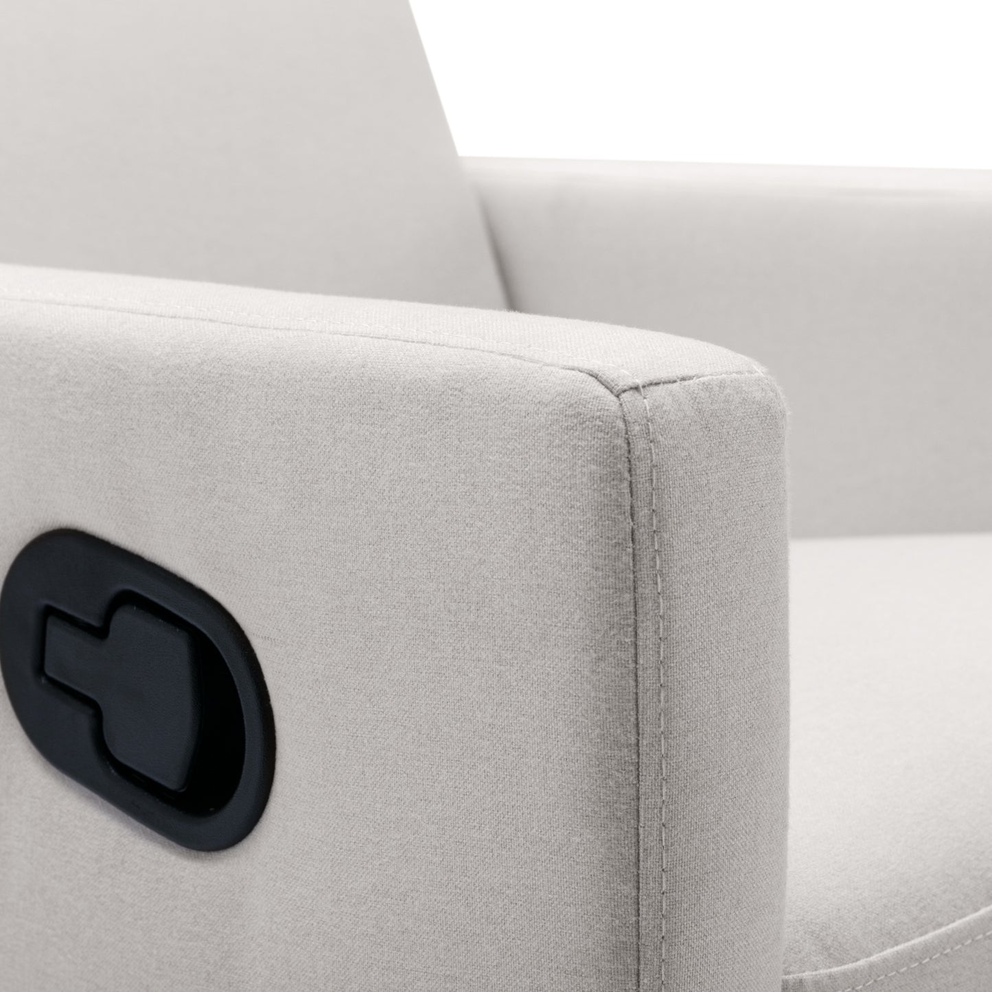 Modern Upholstered Rocker Nursery Chair Plush Seating Glider Swivel Recliner Chair Beige - LaTezza Online Shop