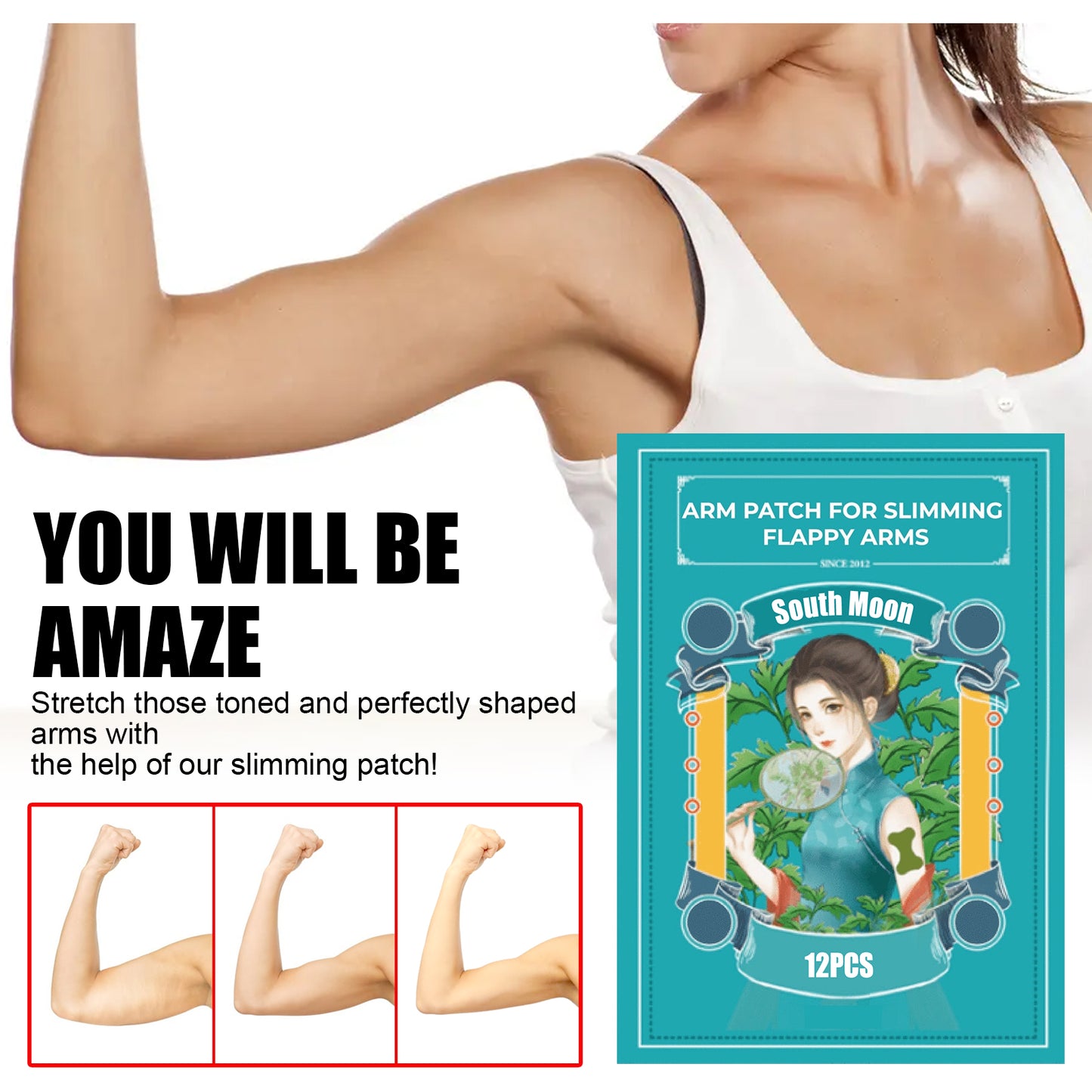 South Moon Mugwort Arm Patch, Arm And Leg Natural Herbal Moxibustion Patch - LaTezza Online Shop