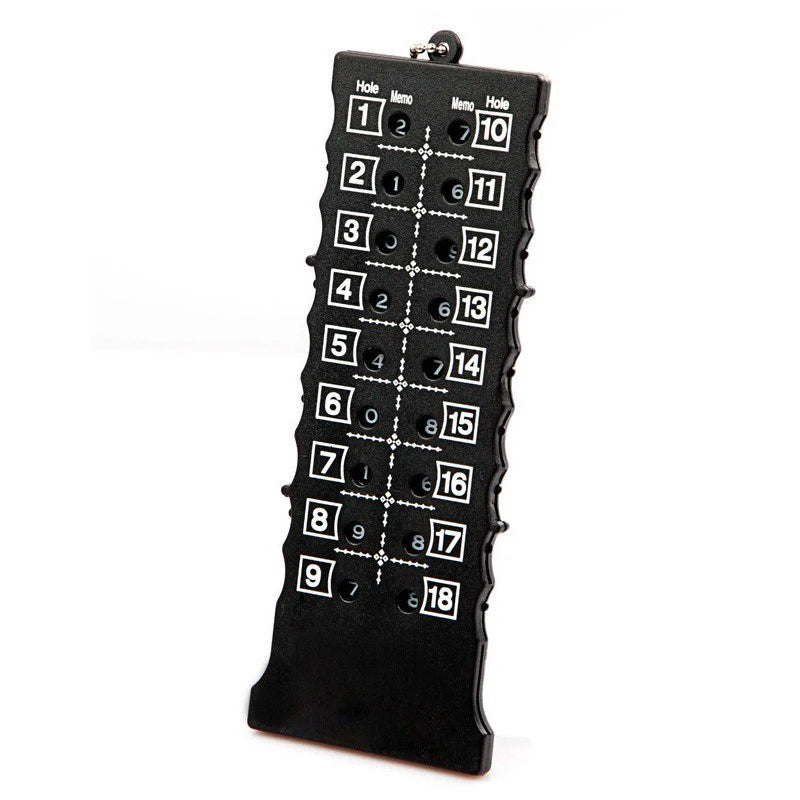 18 Holes Golf Stroke Counters Outdoor Golf Stroke Putt Score Card Score Counter With Key Chain Black - LaTezza Online Shop