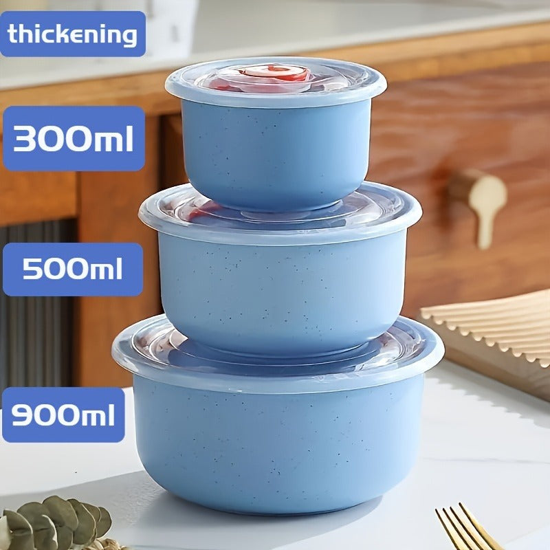 3pcs Lightweight Wheat Straw Bowl For Food Storage Cereal Desserts, Reusable Cutlery, Can Be Used As Fruit Snack Container - LaTezza Online Shop