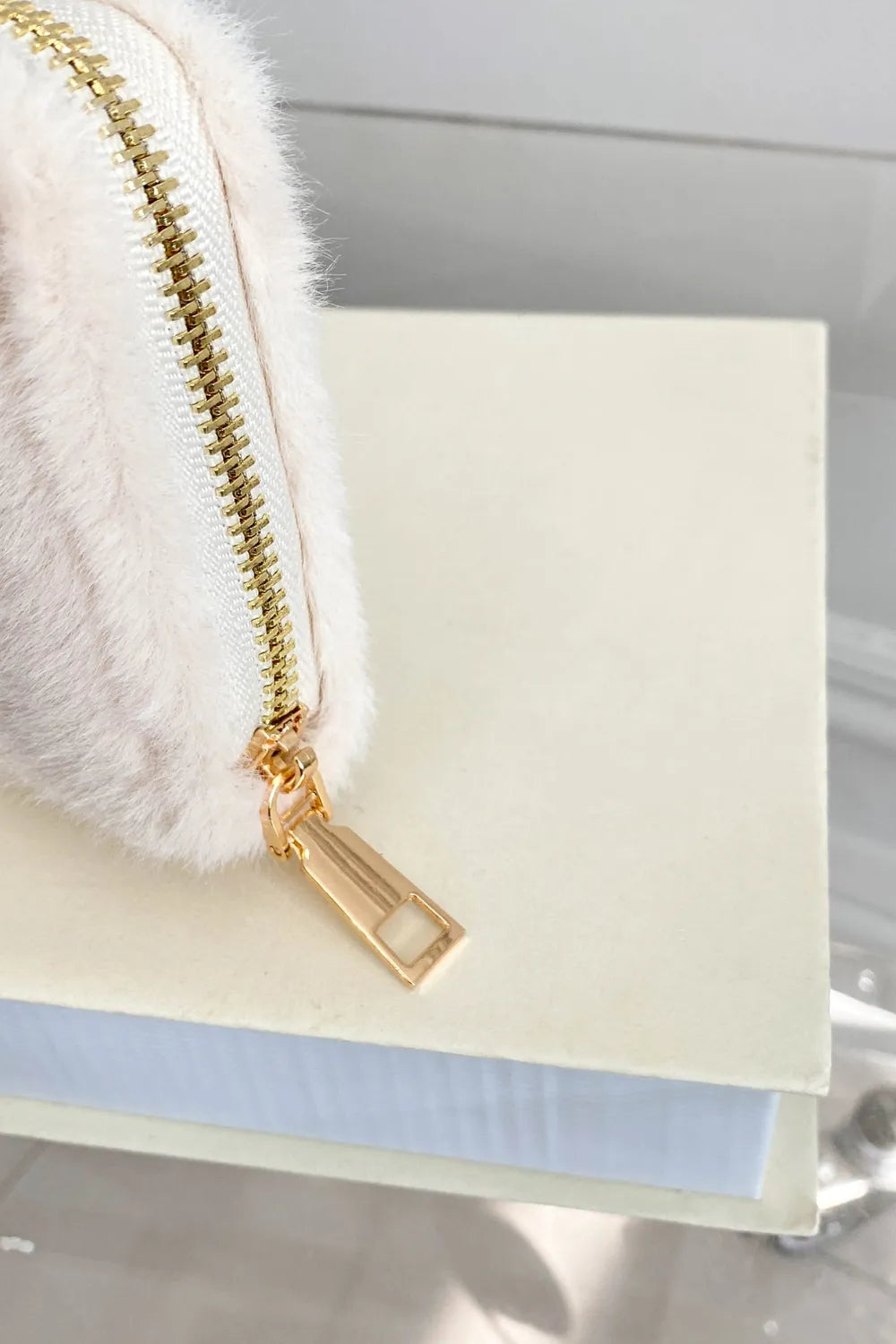 Solid Color Fluff Rectangle Wallet - LaTezza Online Shop