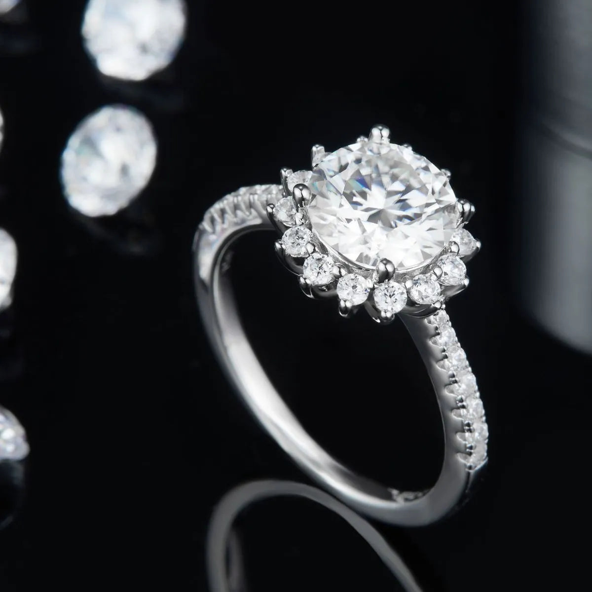 2 Carat Moissanite 925 Sterling Silver Ring - LaTezza Online Shop
