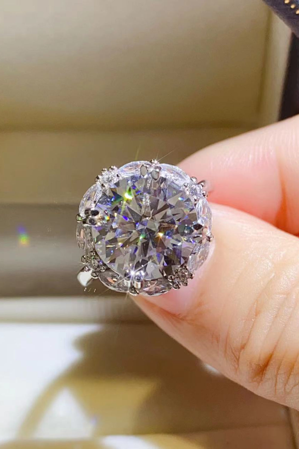 5 Carat Moissanite 925 Sterling Silver Ring - LaTezza Online Shop
