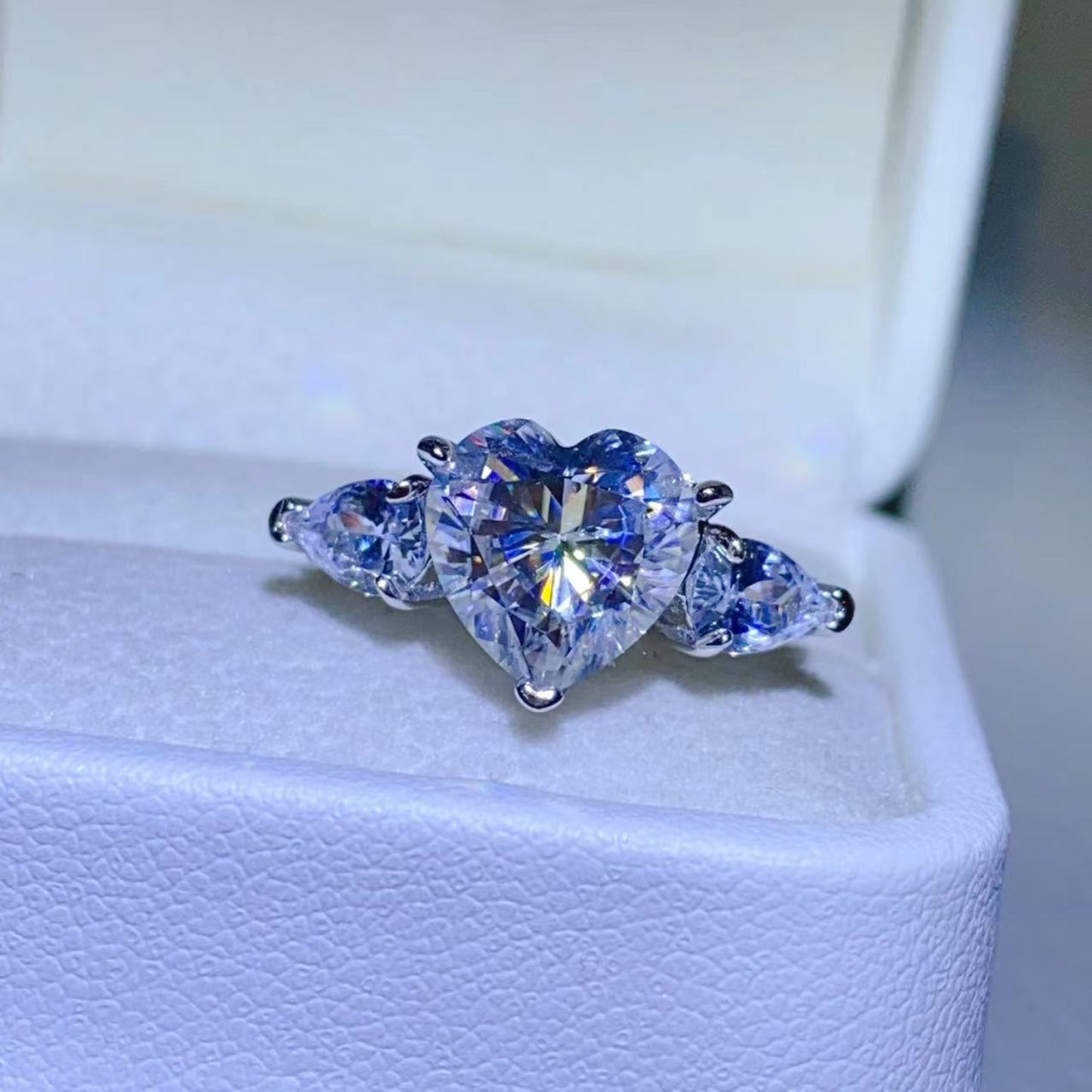 3 Carat Moissanite 925 Sterling Silver Ring - LaTezza Online Shop
