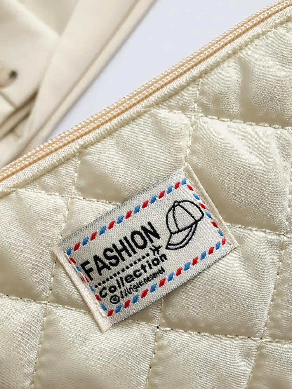Solid Quilted Clutch with Zipper - LaTezza Online Shop