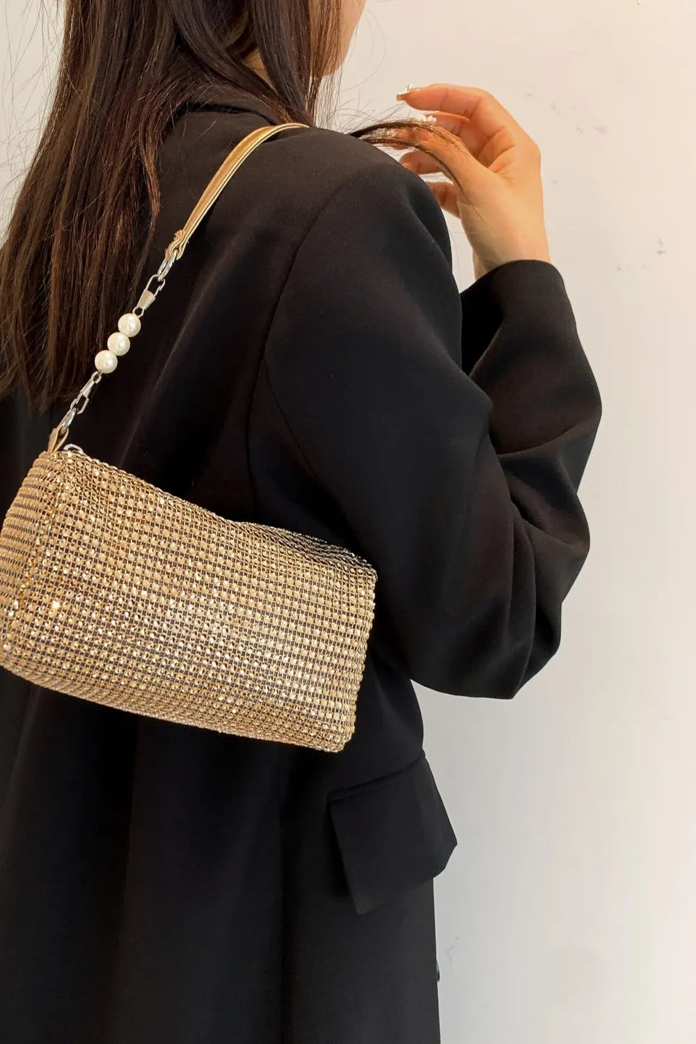 Openwork Crossbody Bag with Removable Strap - LaTezza Online Shop