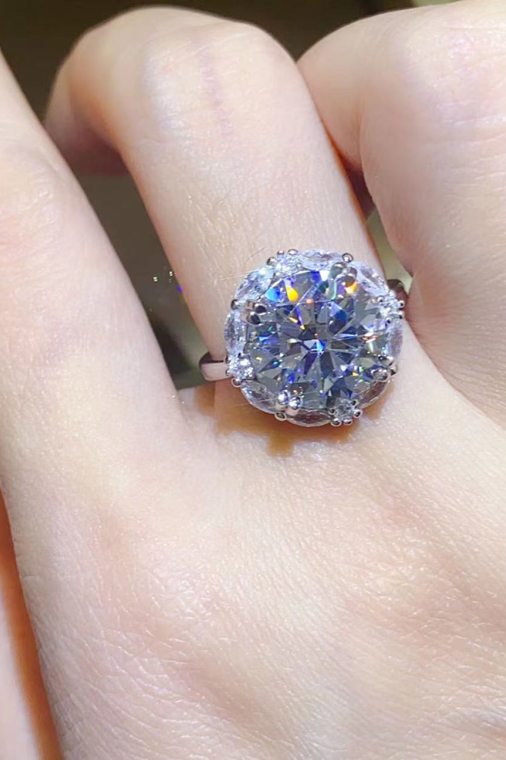 5 Carat Moissanite 925 Sterling Silver Ring - LaTezza Online Shop