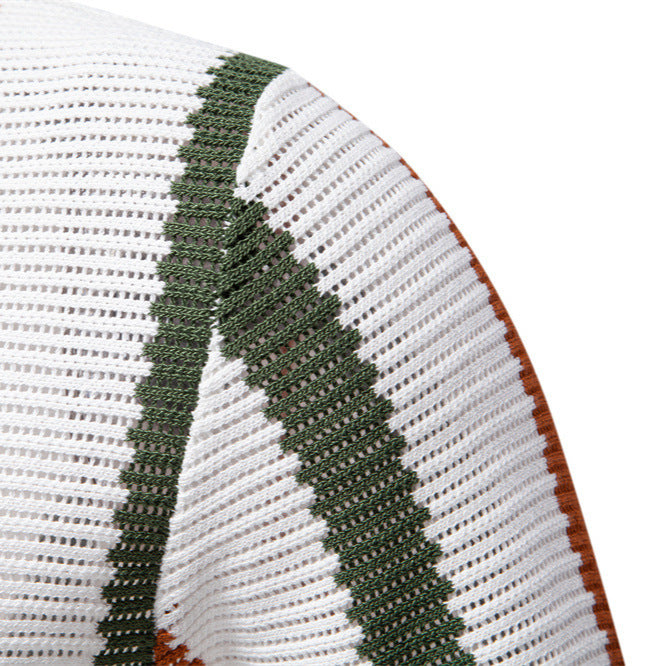 Men's Collared Neck Striped Knit Polo - LaTezza Online Shop