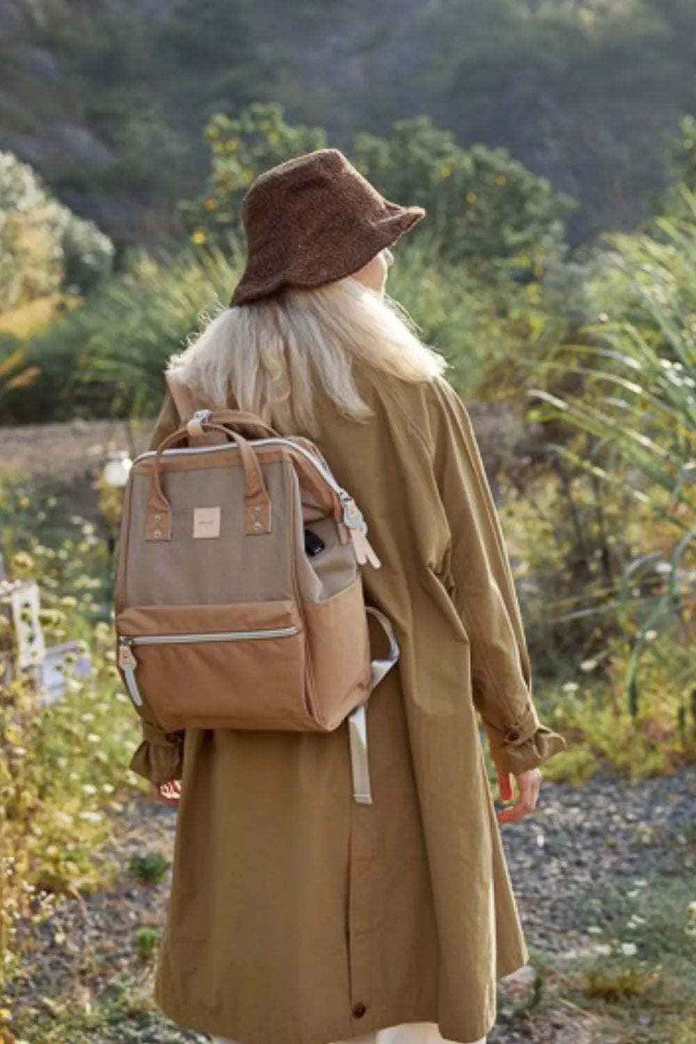 Water Resistant Canvas Backpack Bag with Side Pockets - LaTezza Online Shop