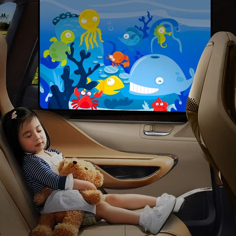 Magnetic Curtain Car Side Window Sunshade Curtains Adjustable Car Styling Auto Windows Sun Visor Anti-Mosquito Cover For Kids