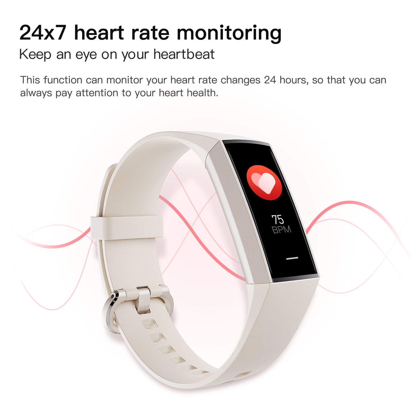 C80 Smart AMOLED Screen Power Heart Rate Blood Oxygen Monitoring Bracelet - LaTezza Online Shop