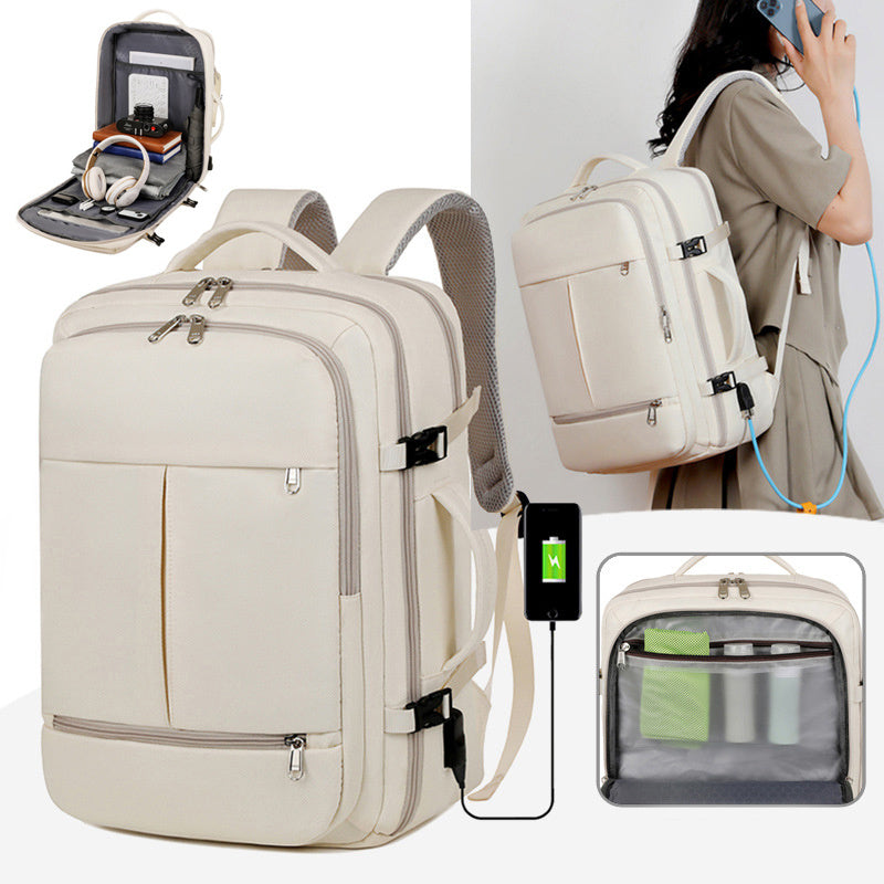 Backpack For Women Men Large Capacity Multiple Pockets And Zippers Versatile Computer Bags Business Travel Backpack - LaTezza Online Shop