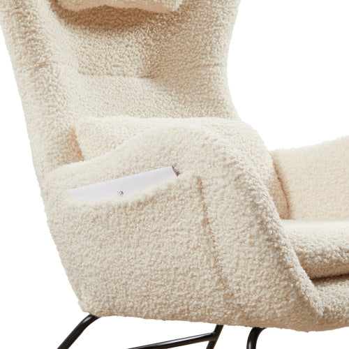 Rocking Chair Nursery, Modern Rocking Chair With High Backrest - LaTezza Online Shop