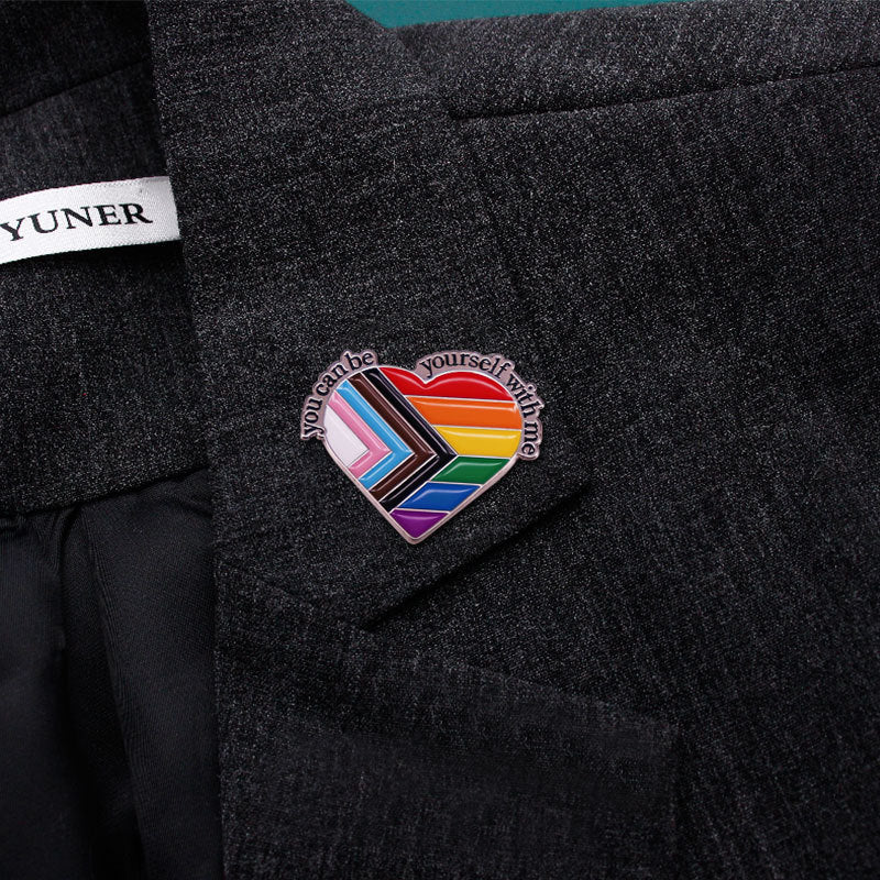 Beside Me, You Can Be Your Own Brooch Backpack Clothes Hat Pin Gay Cross Gender Badge - LaTezza Online Shop