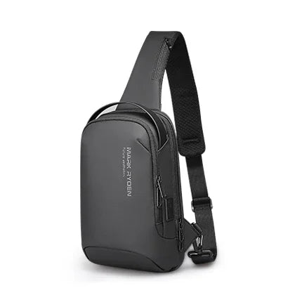 Mark Ryden Shoulder Bag For Men Water-repellent Sports Chest Bag Anti-theft Crossbody Bags USB Charging Messenger Bag