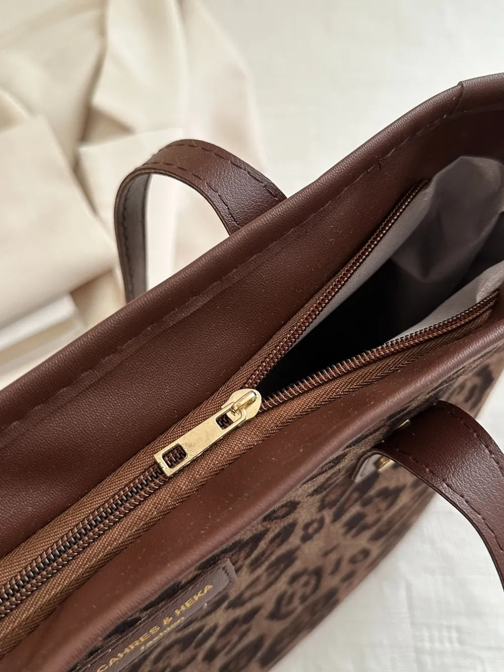 Leopard Polyester Tote Bag - LaTezza Online Shop