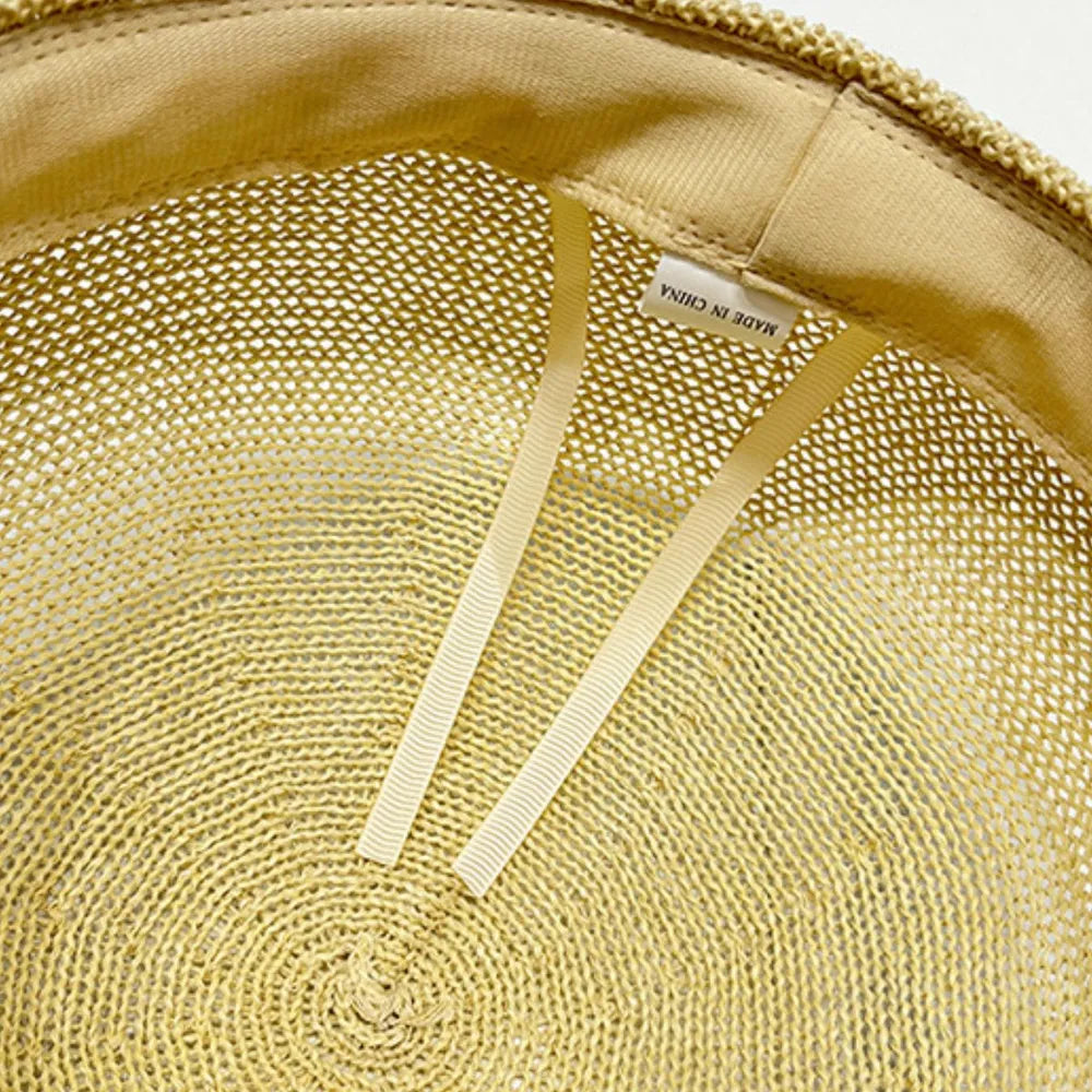 Straw Woven Buckle Hat - LaTezza Online Shop