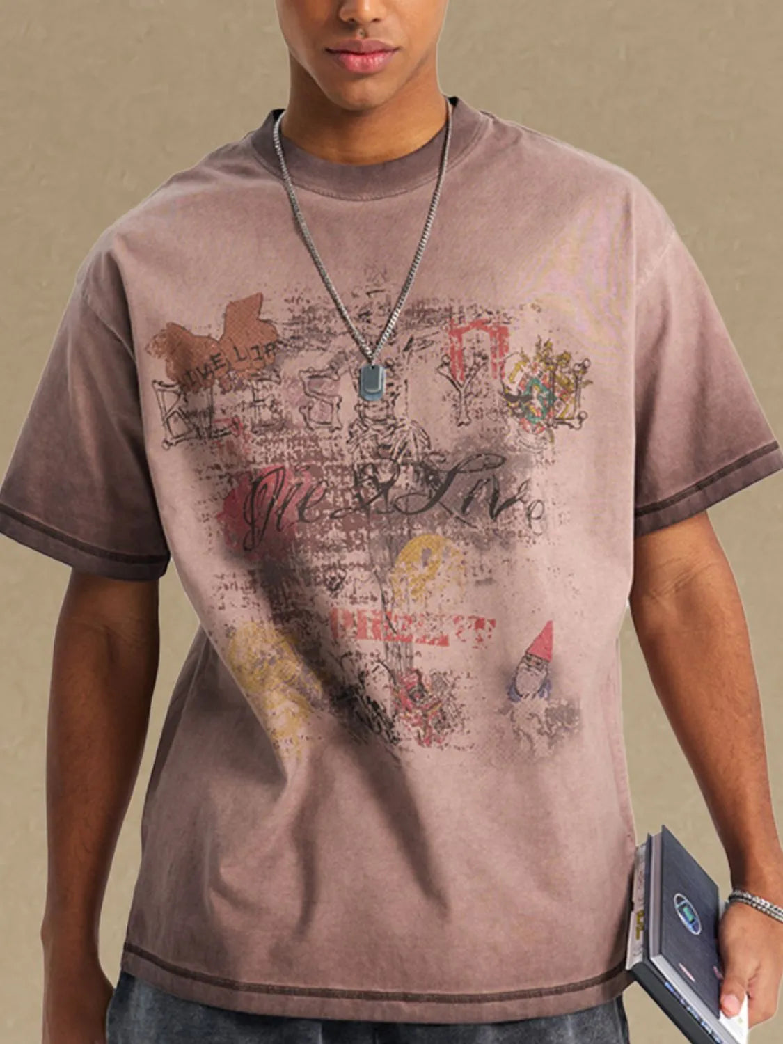 Men's Graphic Round Neck Half Sleeve T-Shirt - LaTezza Online Shop