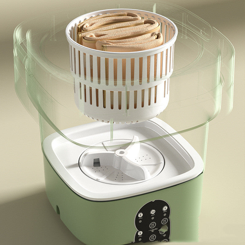 Mini Foldable Washing Machine Portable for Socks Underwear 3 Models With Spinning Dry Gadgets
