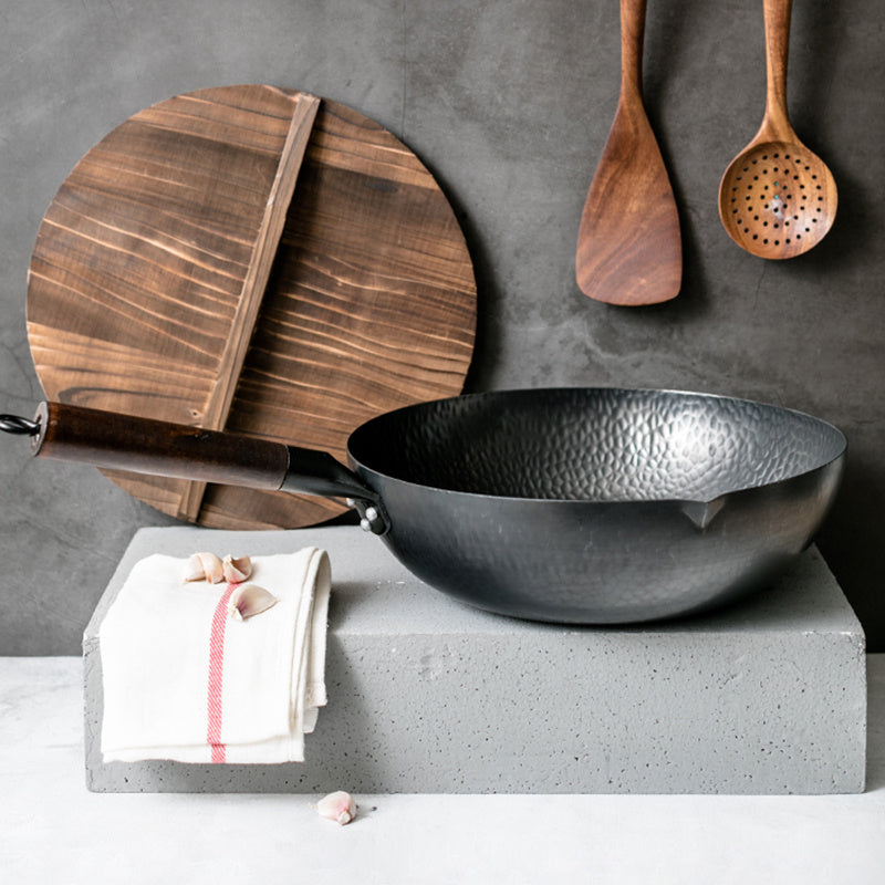 Iron Pan Traditional Iron Wok Handmade - LaTezza Online Shop