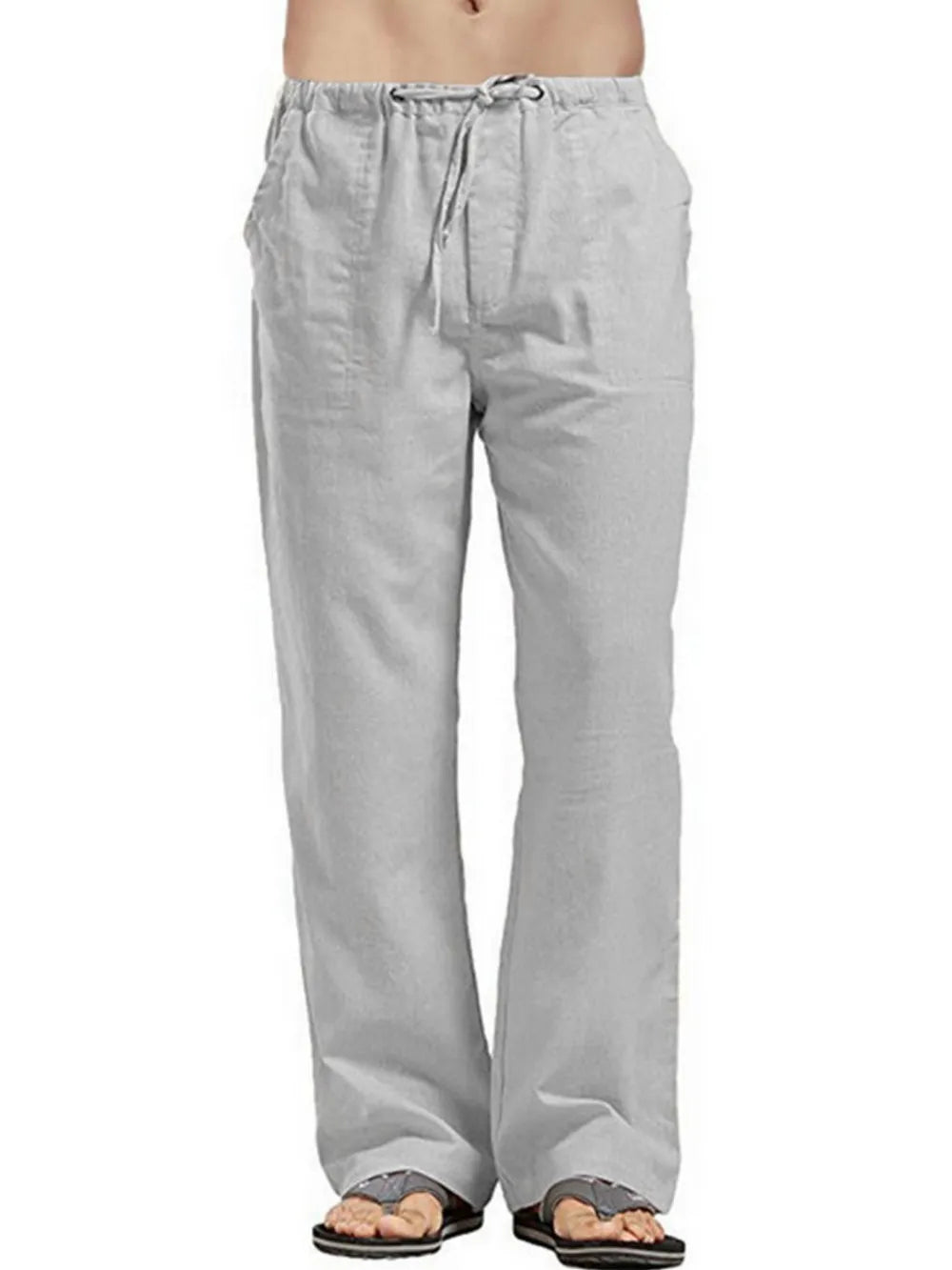 Men's Full Size Drawstring Pants with Pockets Plus Size - LaTezza Online Shop