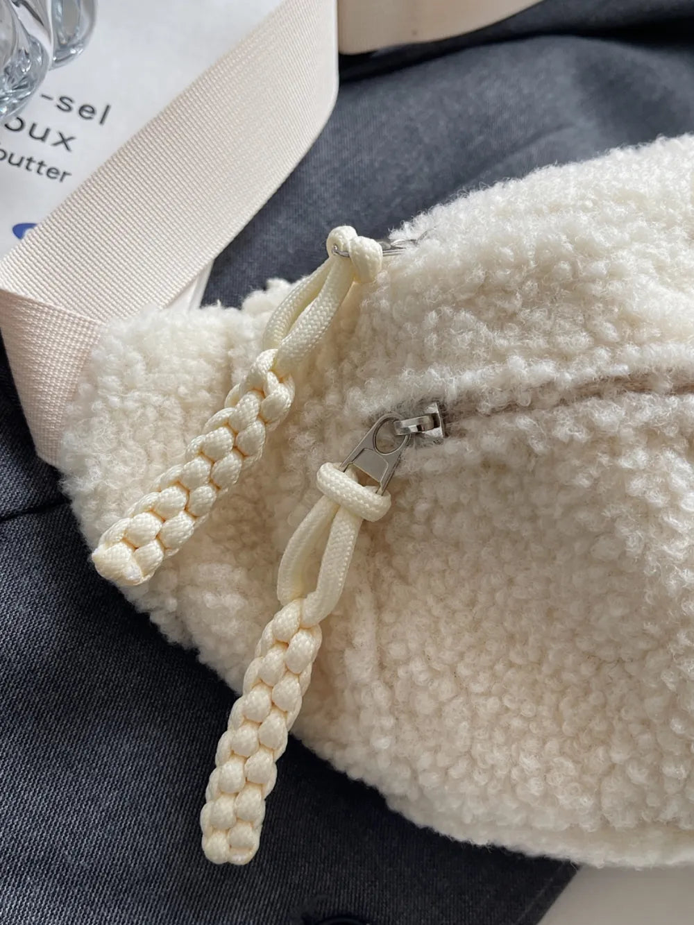Sherpa Crossbody Bag with Adjustable Strap - LaTezza Online Shop