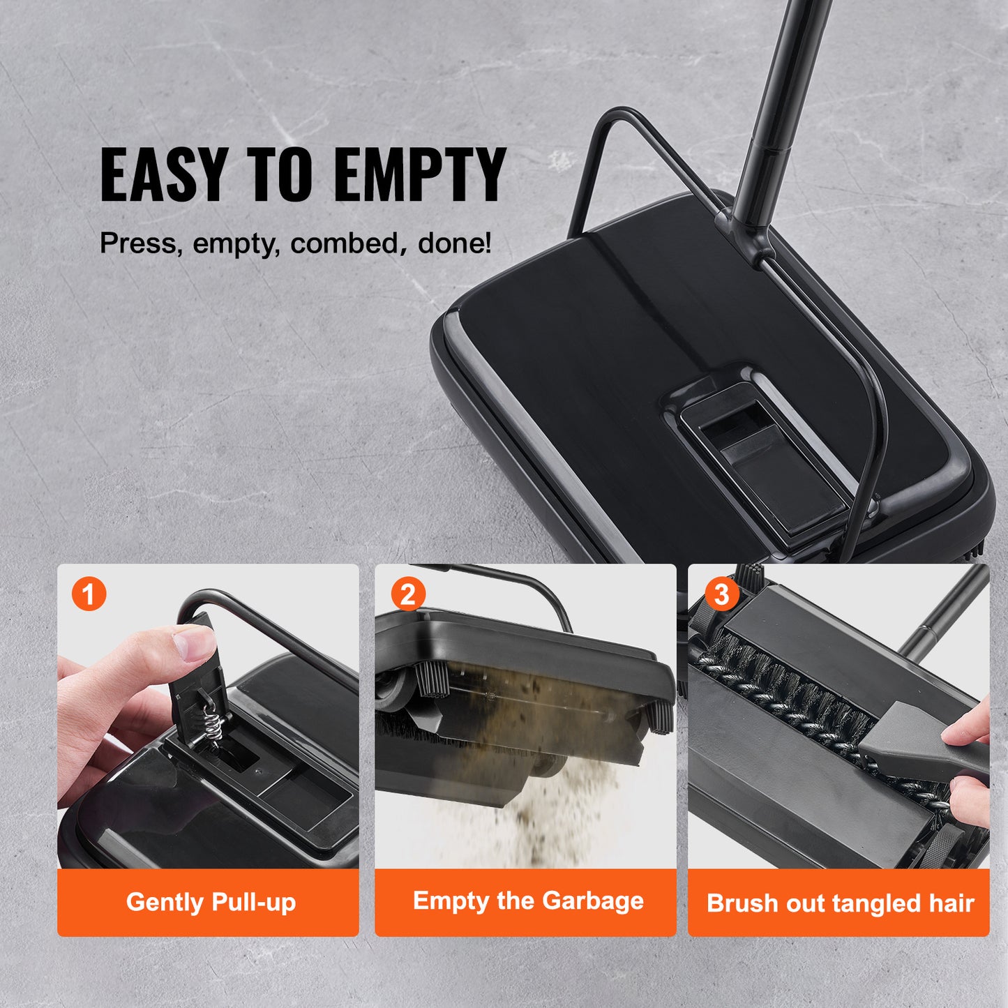VEVOR Carpet Floor Sweeper Manual Non Electric