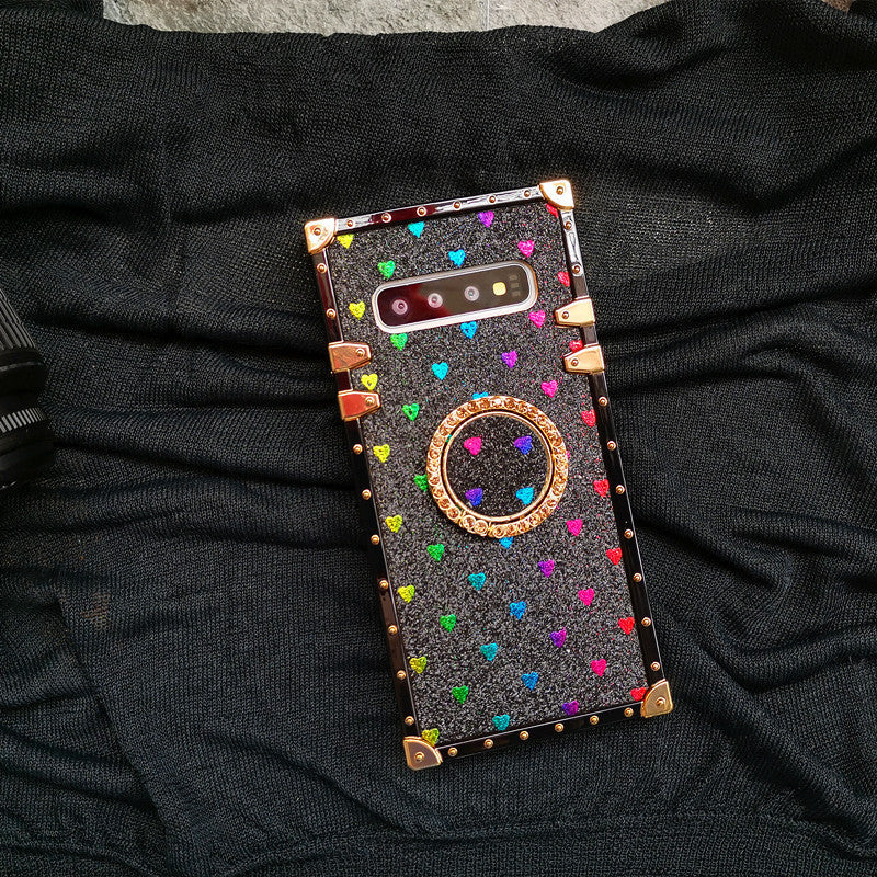 Love Glitter Square Silicone Holder Phone Case - LaTezza Online Shop