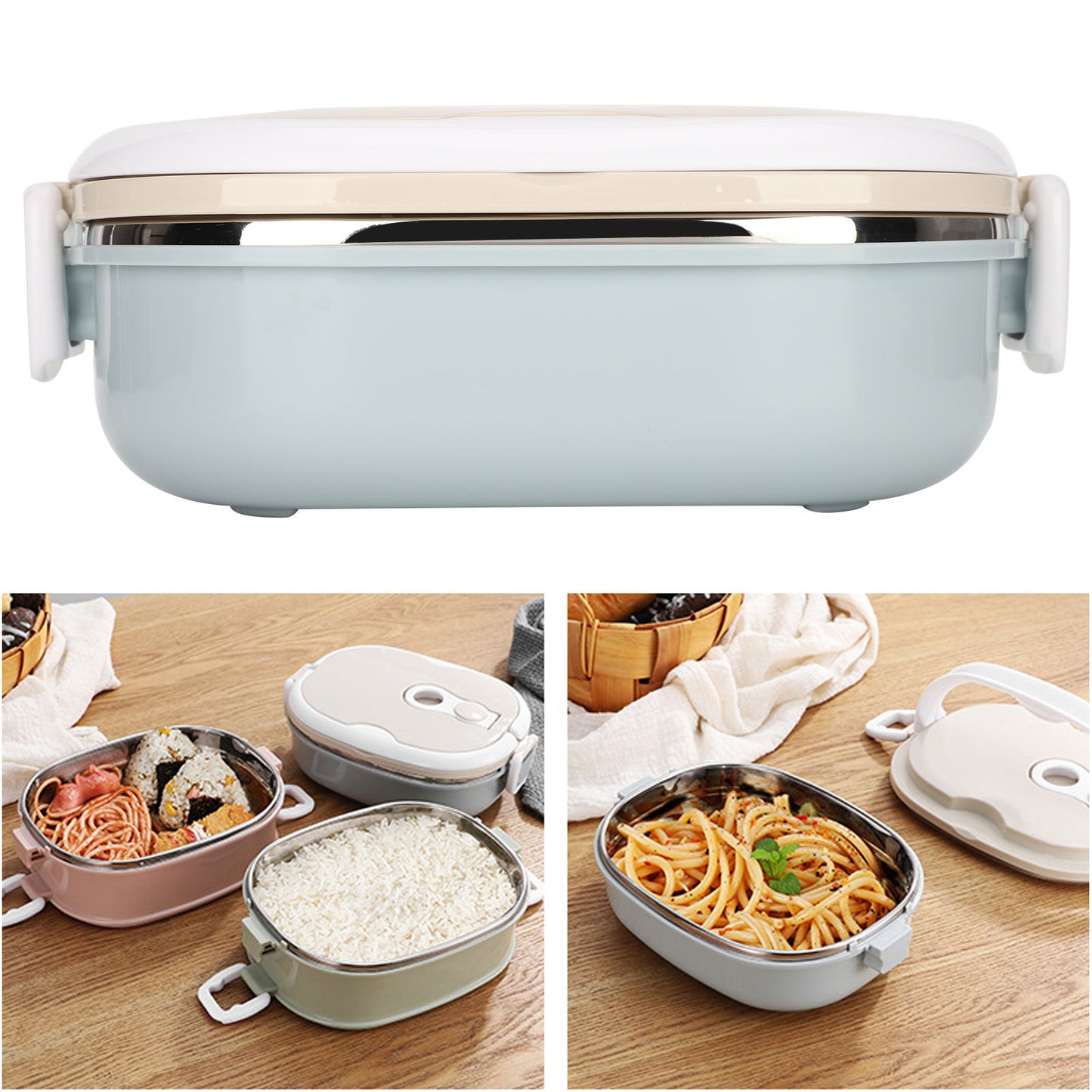 Lunch Box Portable Stainless Steel Food Container for Student Children Work - LaTezza Online Shop